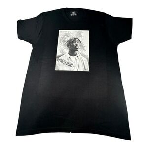 Tupac‎ By Whale Switcher Graphic Print Crew Neck Short Sleeve T-Shirt XL/TG NEW